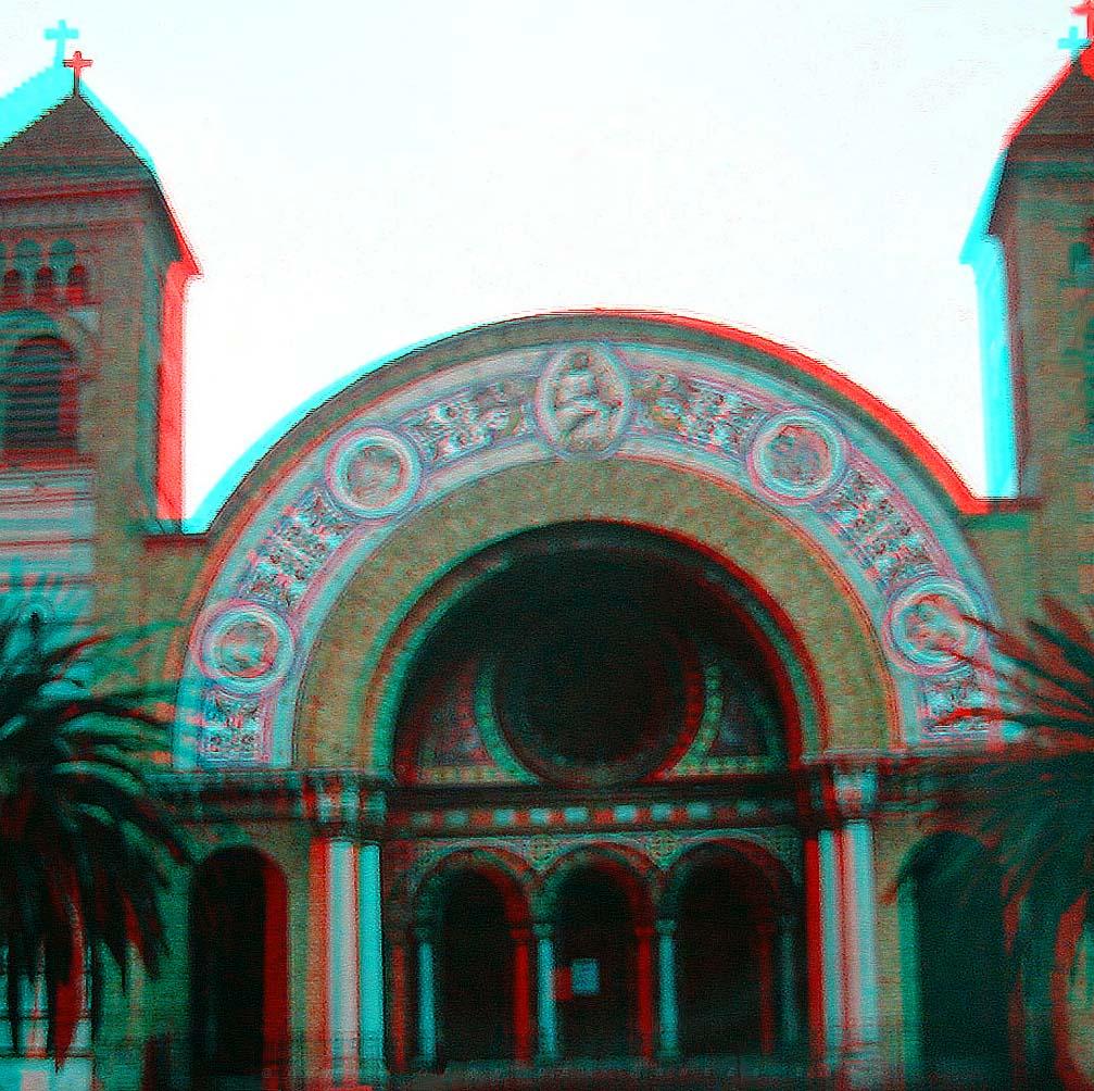 ANALGLYPHE DE CATHEDRALE D ORAN 1982.JPG
